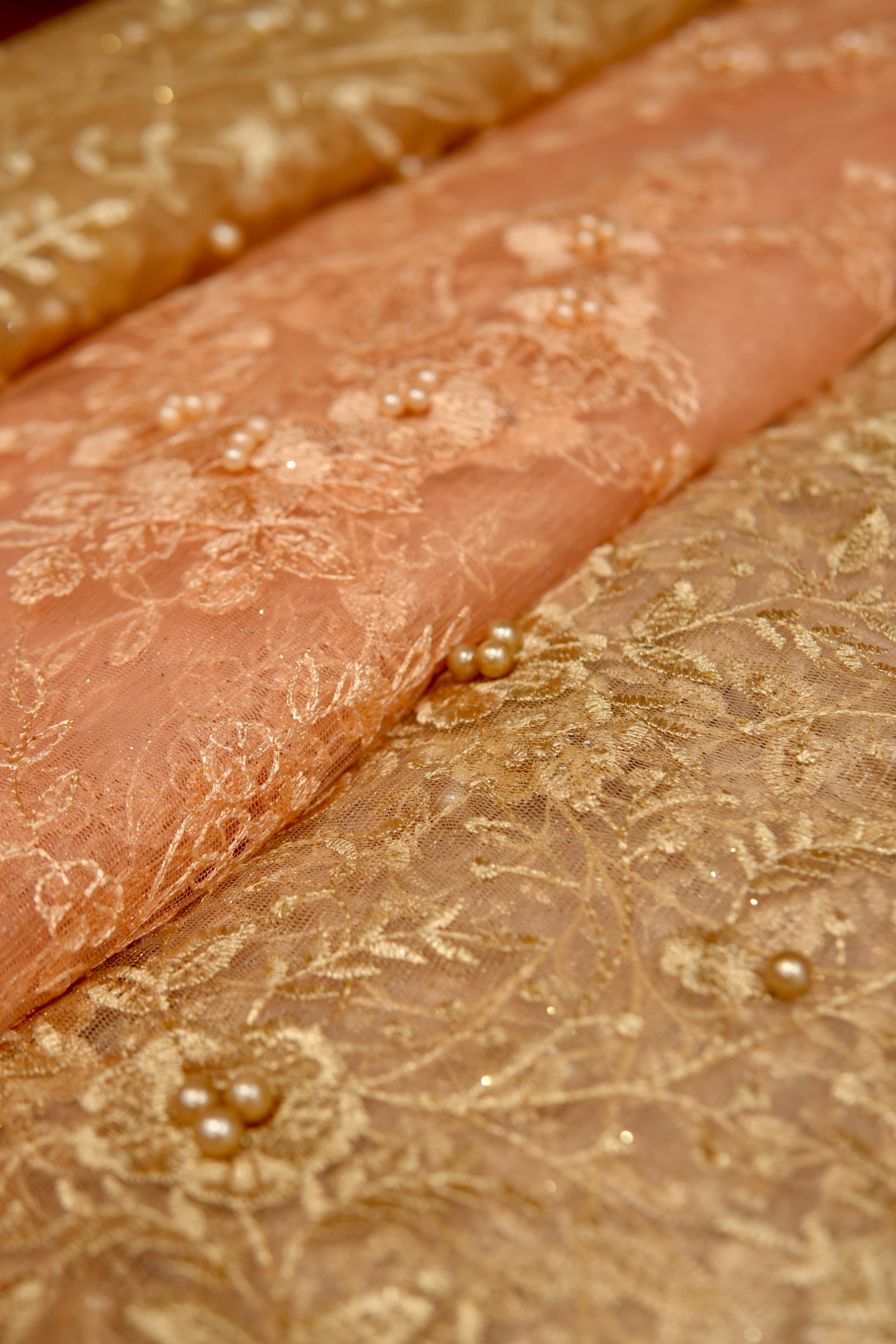 Embroidered Organza Fabrics detail 0