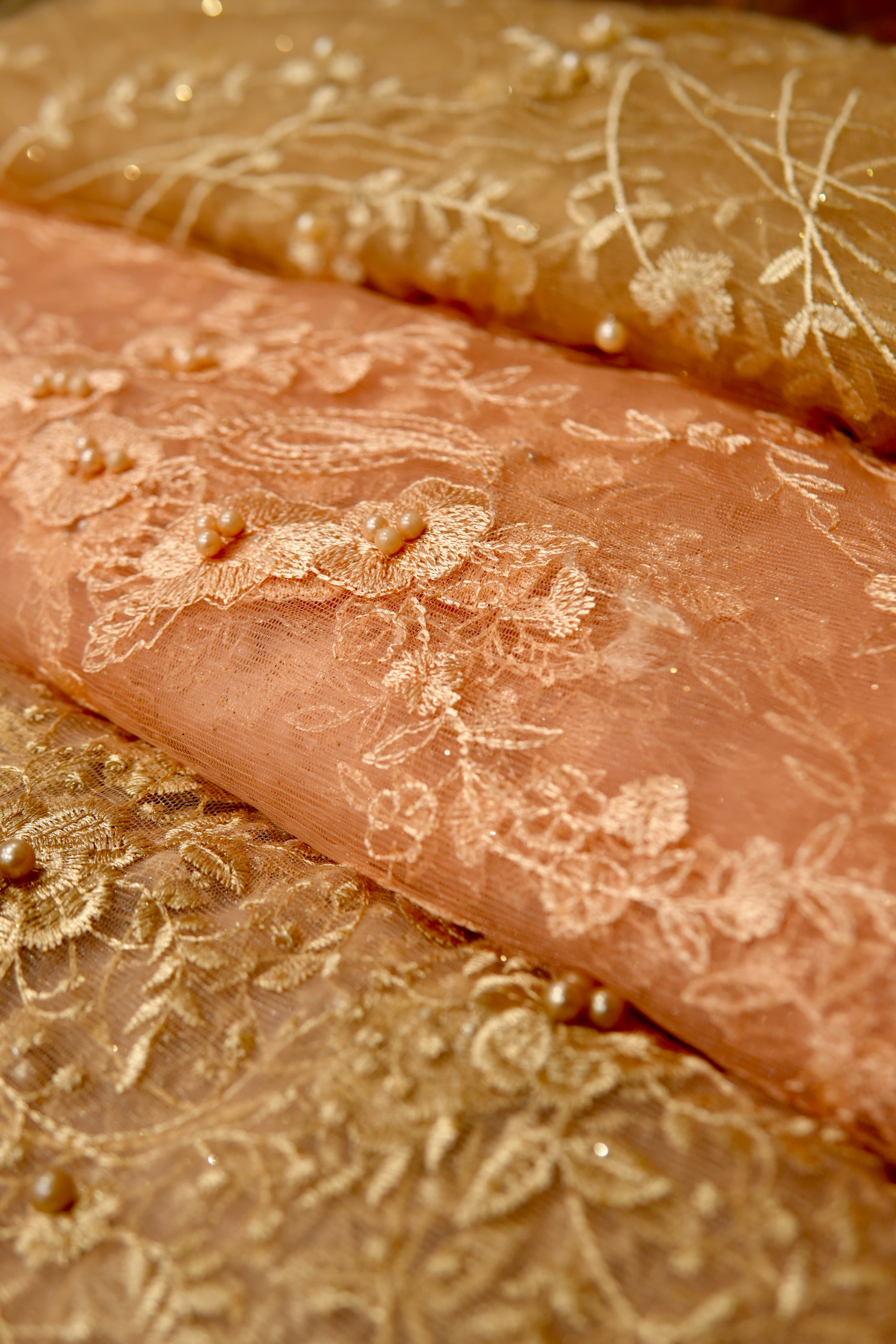 Embroidered Organza Fabrics